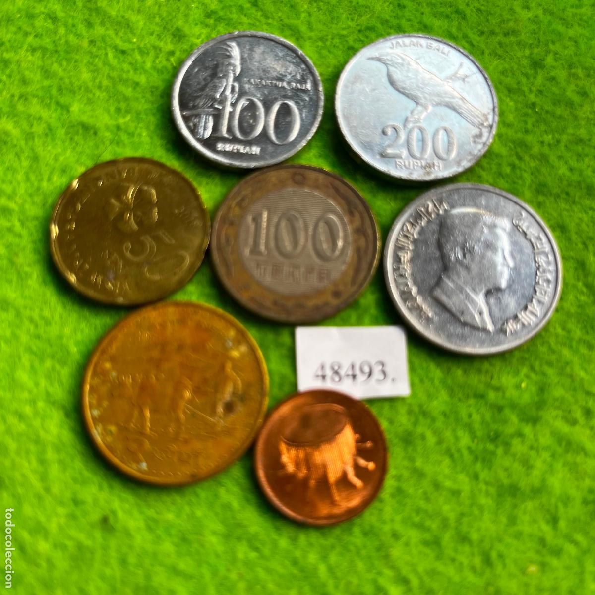 Monedas antiguas de Asia: lote 7 monedas Asia, 48493