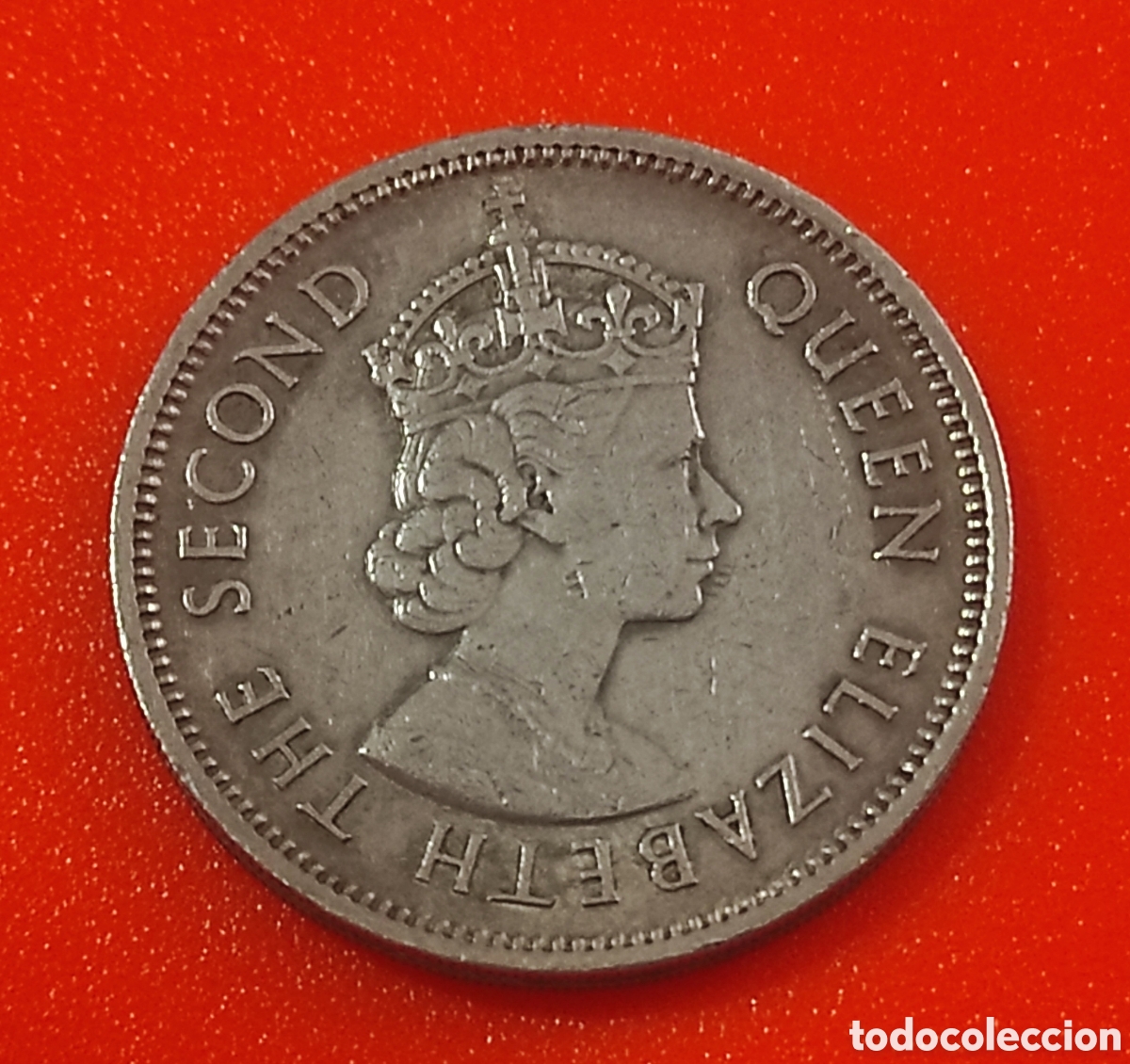 Monedas antiguas de Asia: HONG KONG 50 CENTS 1964 N&iacute;quel