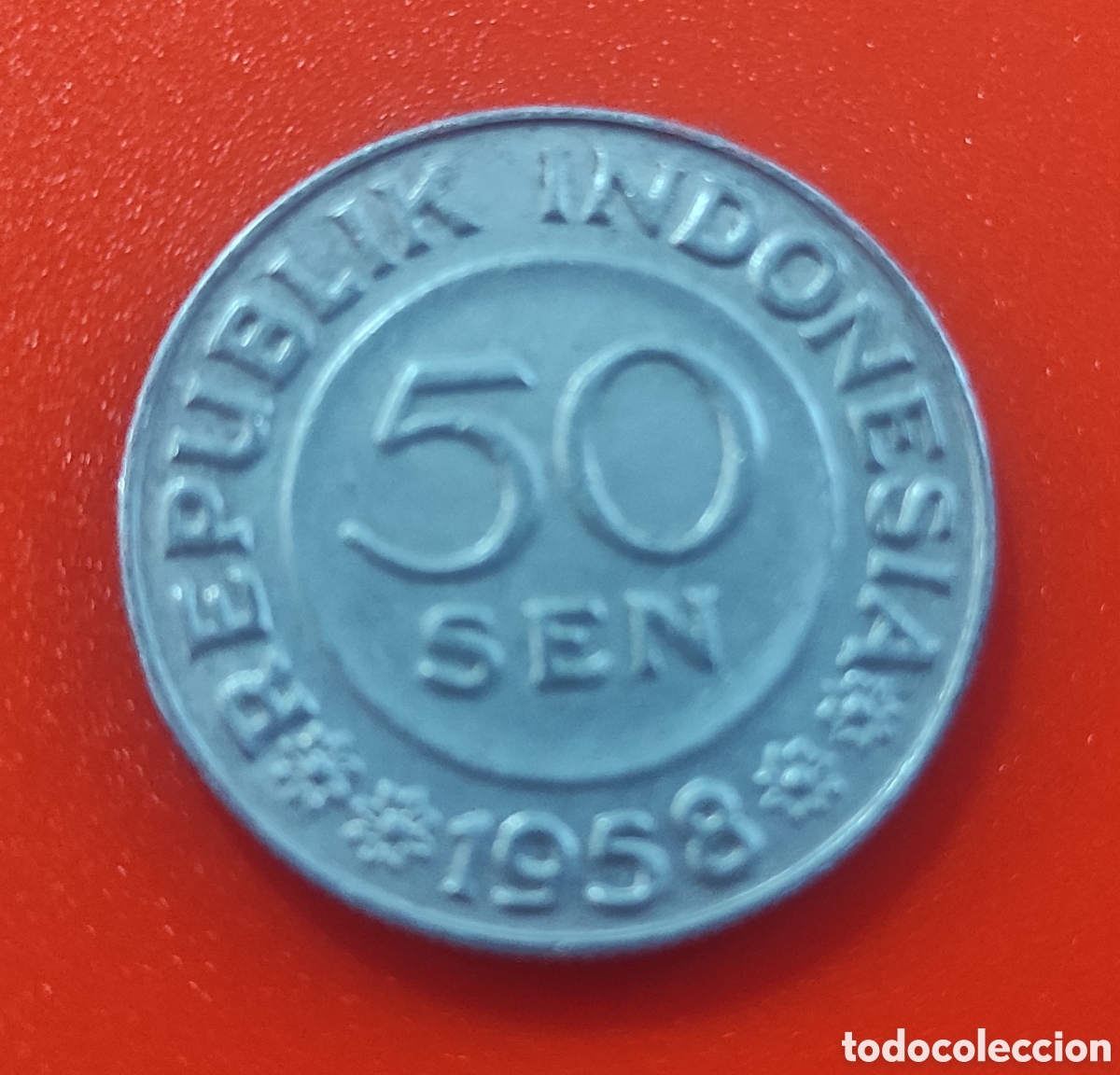 Monedas antiguas de Asia: INDONESIA 50 SEN 1958 .SC