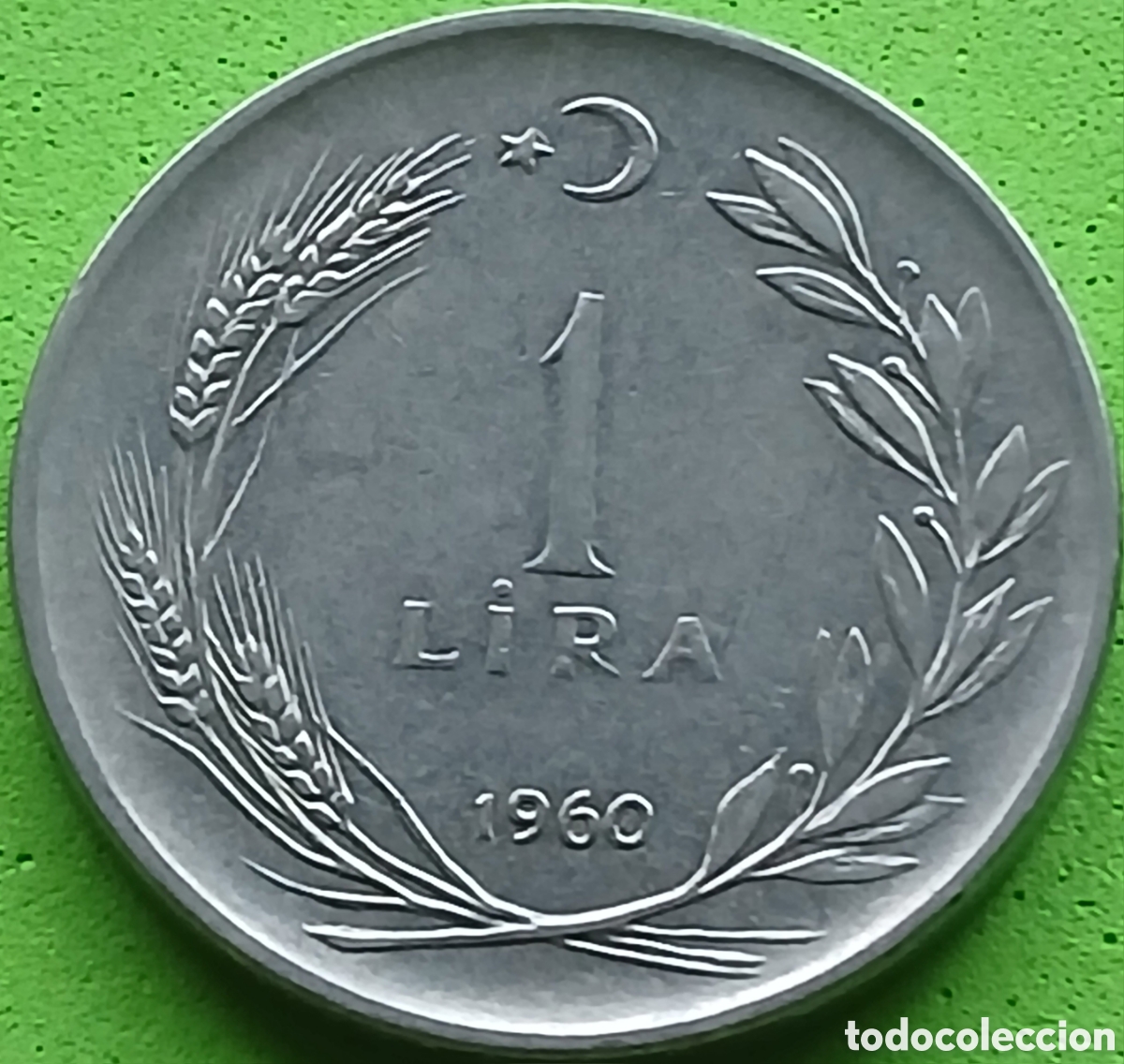 Monedas antiguas de Asia: Turqu&iacute;a 1 lira 1960 km#889a.1