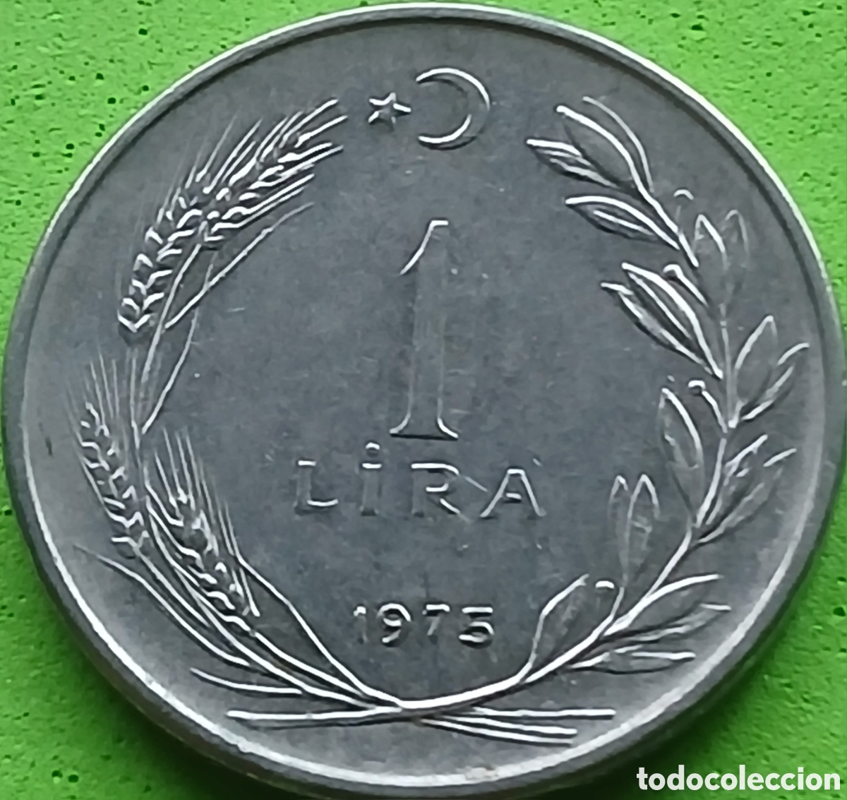 Monedas antiguas de Asia: Turqu&iacute;a 1 lira 1975 km#889a.2