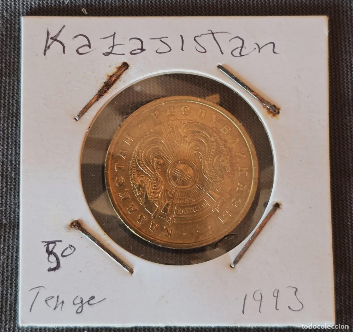 Monedas antiguas de Asia: MONEDA DE KAZAJISTAN (KAZAHSTAN) 1993 - 50 TYN - MONEDA ENCARTONADA