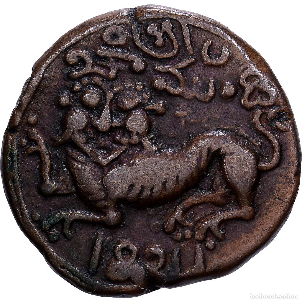 Monedas antiguas de Asia: [#139635] Kingdom of Mysore, 20 Cash, 1834, Mysore, Cobre, MBC