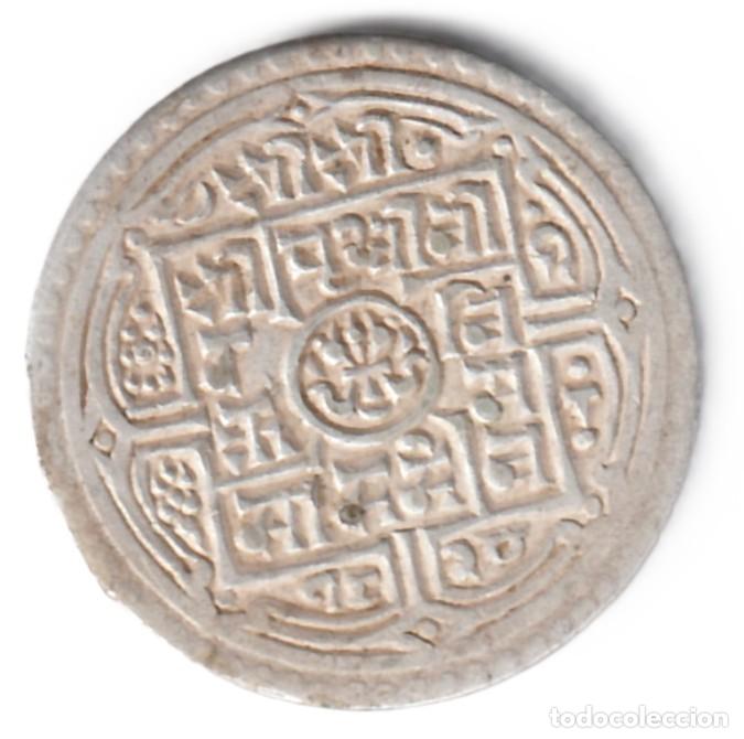 Monedas antiguas de Asia: Nepal 1 mohar 1899 plata KM# 651.1