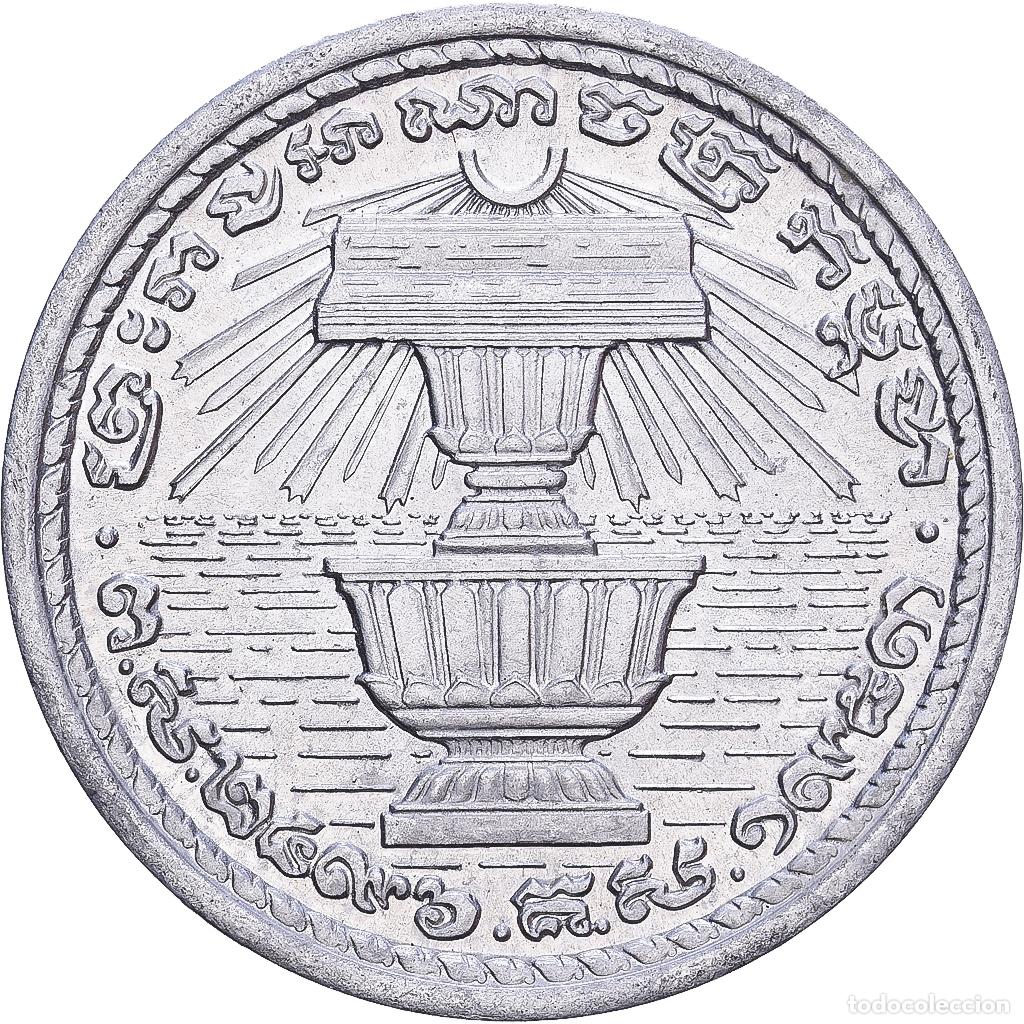 Monedas antiguas de Asia: [#1224700] Camboya, 20 Sen, 1959, Aluminio, EBC+, KM:55