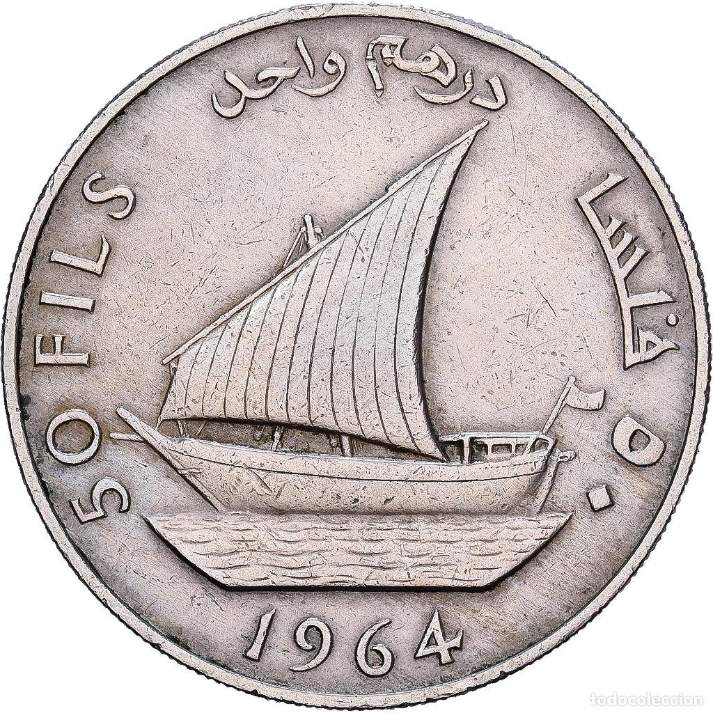 Monedas antiguas de Asia: [#1224719] ARABIA DEL SUR, 50 Fils, 1964, Cobre - n&iacute;quel, MBC, KM:4