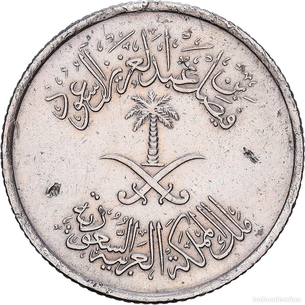 Monedas antiguas de Asia: [#1224721] Arabia Saud&iacute;, UNITED KINGDOMS, 5 Halala, Ghirsh, 1972, Cobre - n&iacute;quel, MBC