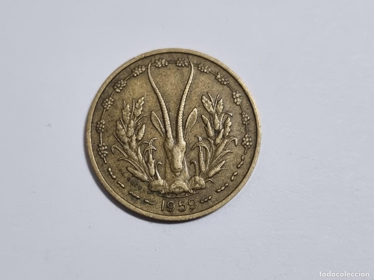 Monedas antiguas de Asia: Antigua Moneda Africana Africa 1959 BCEAO 10 Francos Coleccion Coleccionista