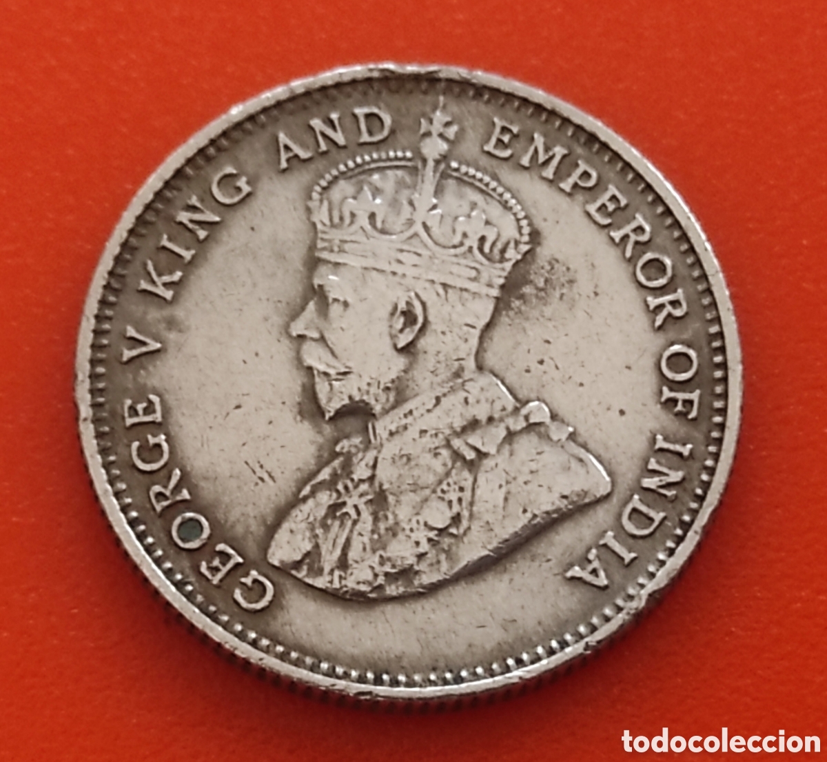 Monedas antiguas de Asia: Hong Kong 10 cents 1936 JORGE V