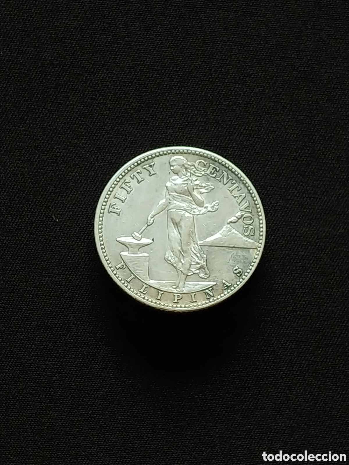 Monedas antiguas de Asia: Filipinas, 50 Centavos 1944 &rdquo;S&rdquo;, Ag .750 mls.
