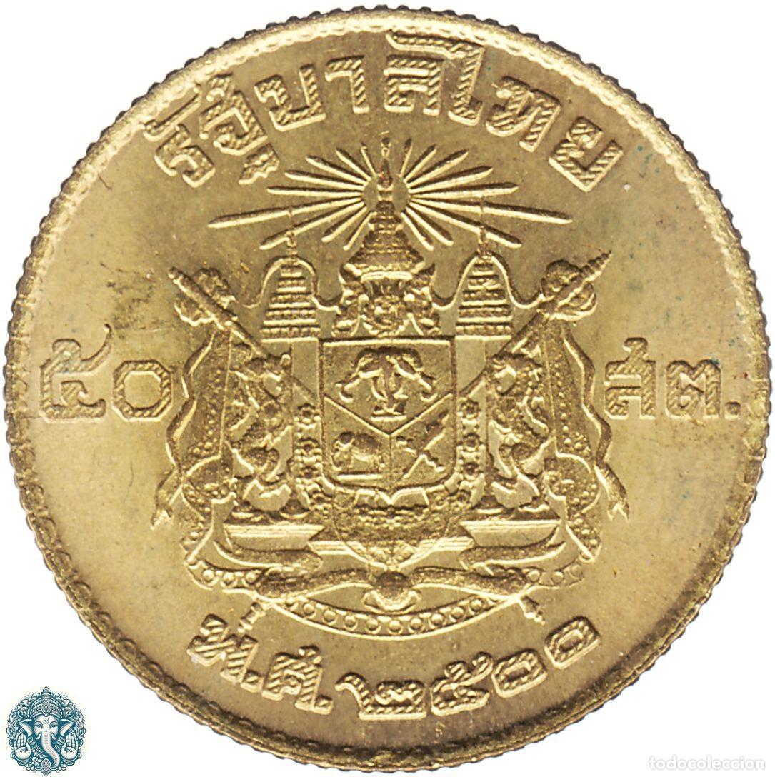 Monedas antiguas de Asia: TAILANDIA 50 Satang 2500 ๒๕๐๐ (1957) Rama IX Y#80 THAILANDIA