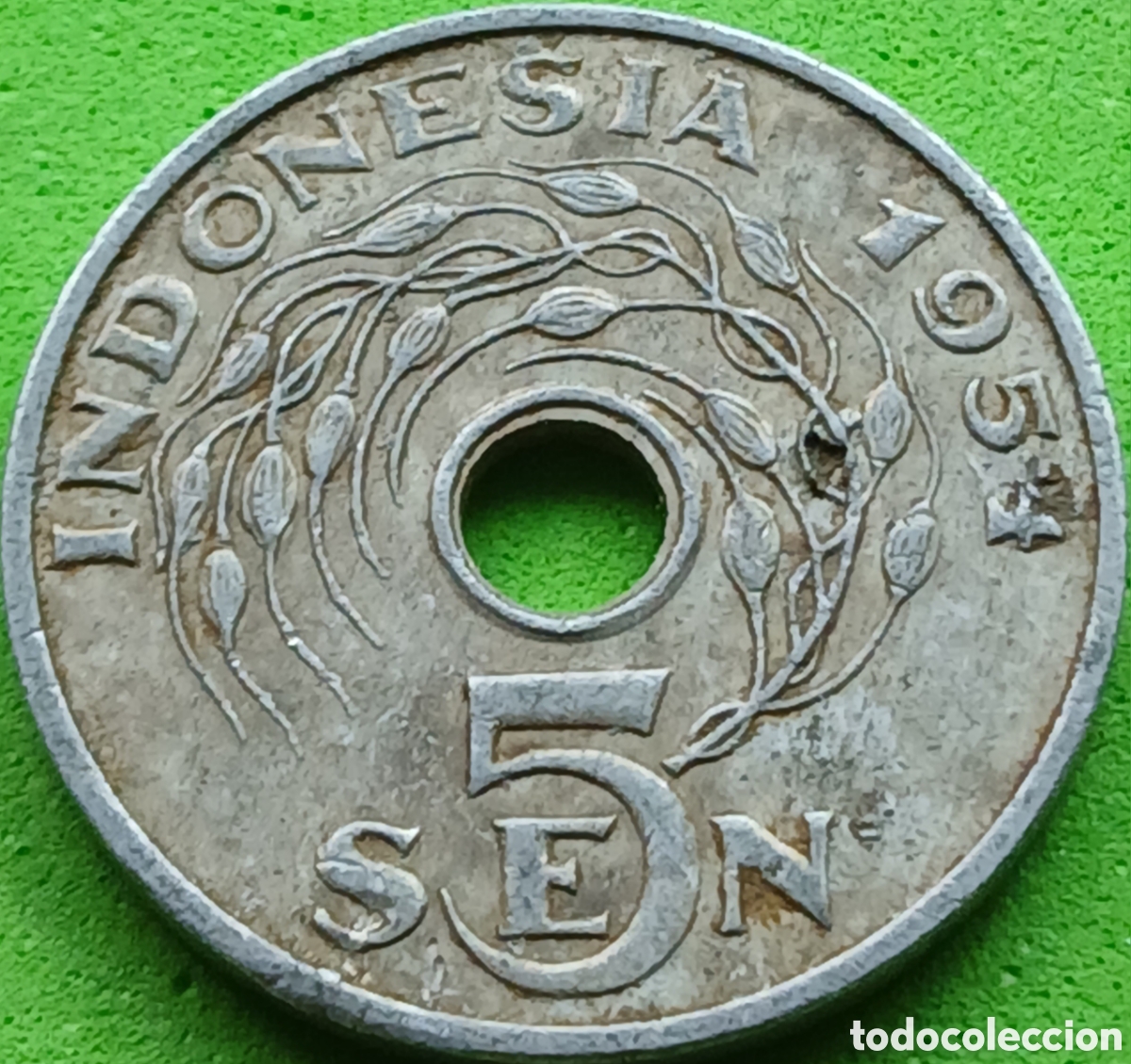 Monedas antiguas de Asia: Indonesia 5 sen 1954 km#5