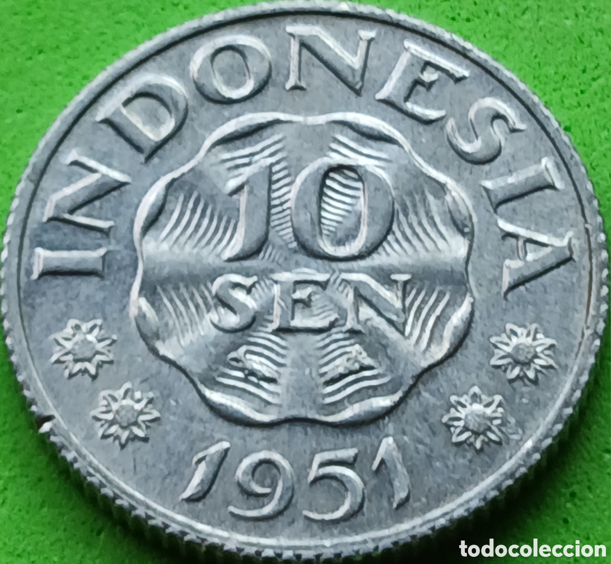 Monedas antiguas de Asia: Indonesia 10 sen 1951 km#6