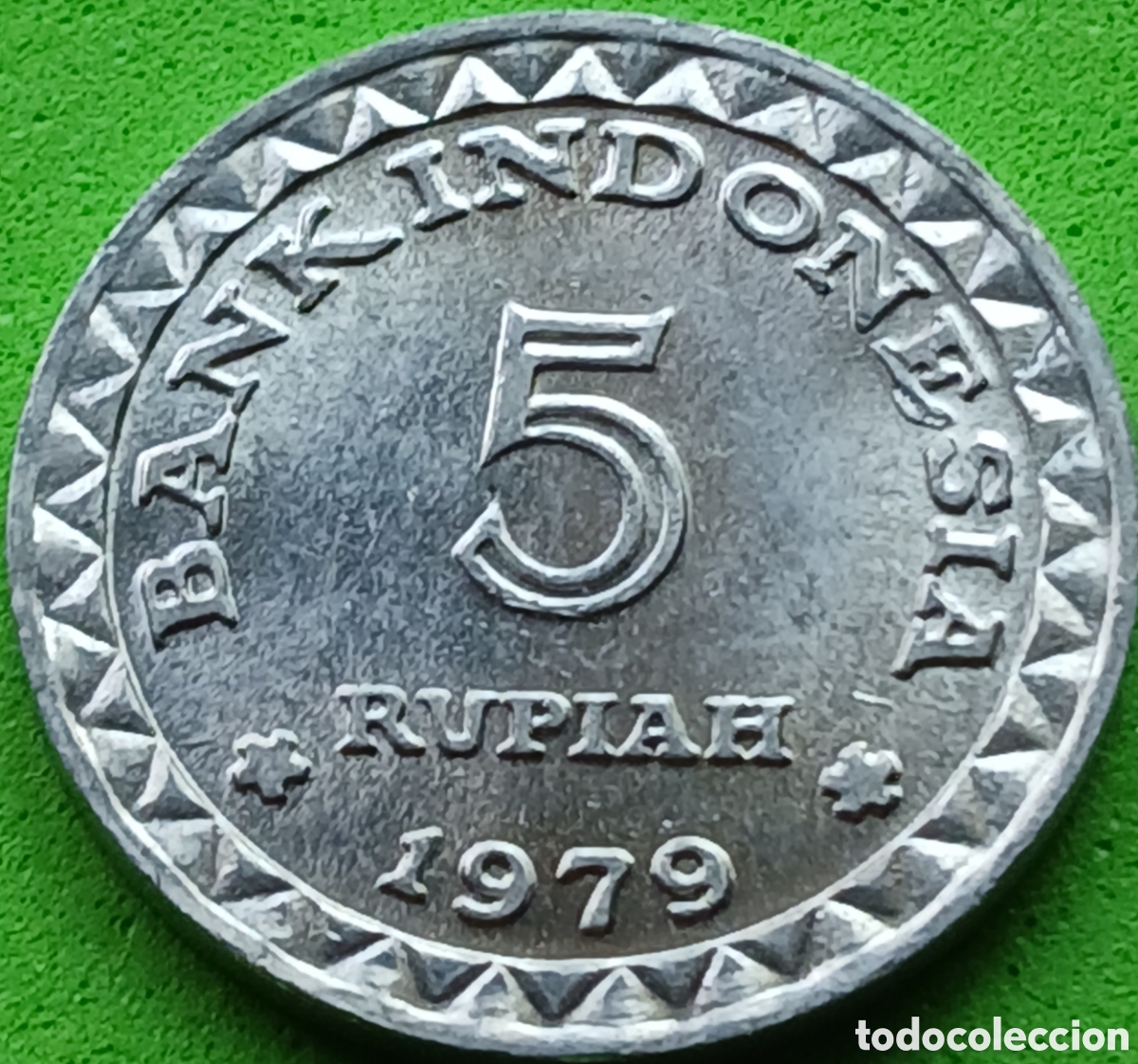 Monedas antiguas de Asia: Indonesia 5 rupias 1979 km#43 programa de Planificaci&oacute;n Familiar