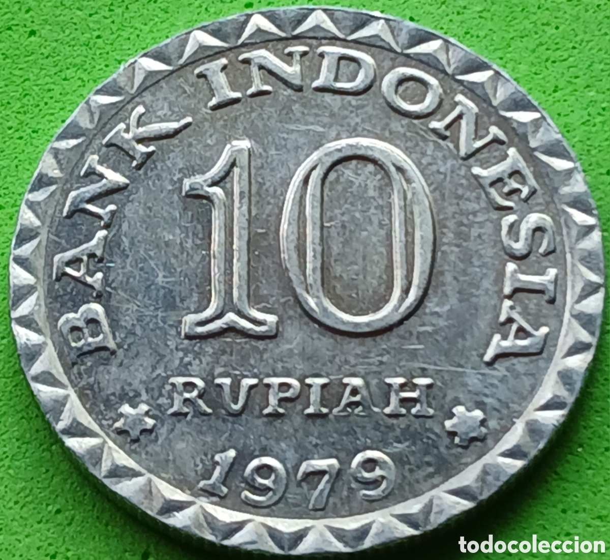 Monedas antiguas de Asia: Indonesia 10 rupias 1979 km#44 Programa Nacional de Ahorro