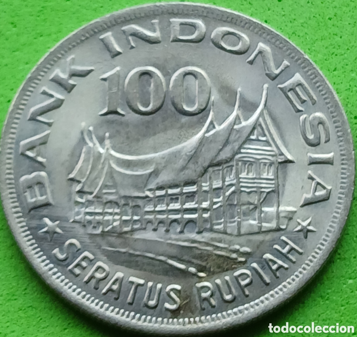 Monedas antiguas de Asia: Indonesia 100 rupias 1978 km#42 Silvicultura para la prosperidad