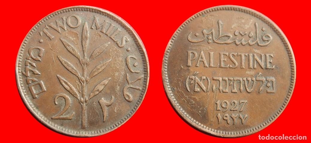 Monedas antiguas de Asia: 2 MILS 1927 PALESTINA-153723