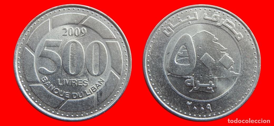 Monedas antiguas de Asia: 500 LIVRES 2009 LIBANO-153734