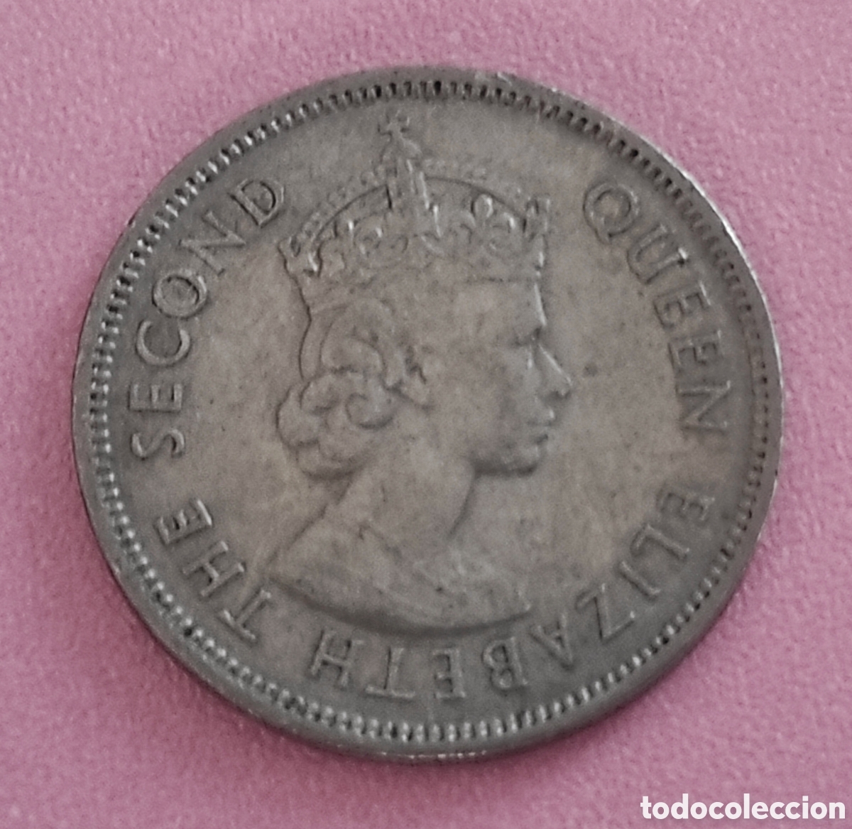 Monedas antiguas de Asia: HONG KONG 50 cents 1965