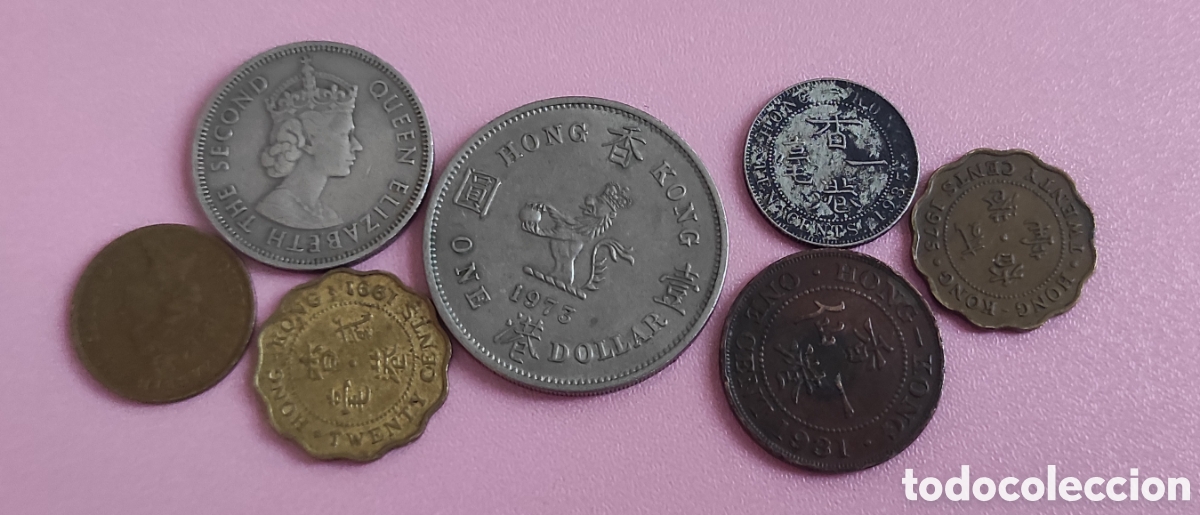 Monedas antiguas de Asia: HONG KONG LOTE 7 MONEDAS
