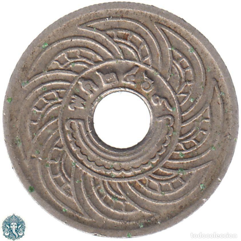 Monedas antiguas de Asia: TAILANDIA 5 Satang 2469 ๒๔๖๙ (1926) Rama VII Y#36 THAILANDIA