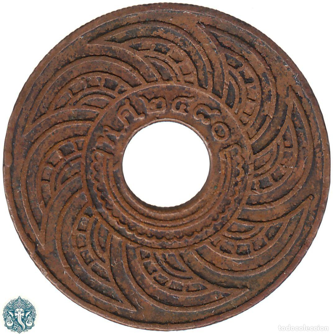 Monedas antiguas de Asia: TAILANDIA 1 Satang 2480 ๒๔๘๐ (1945) Rama VIII Y#35 THAILANDIA