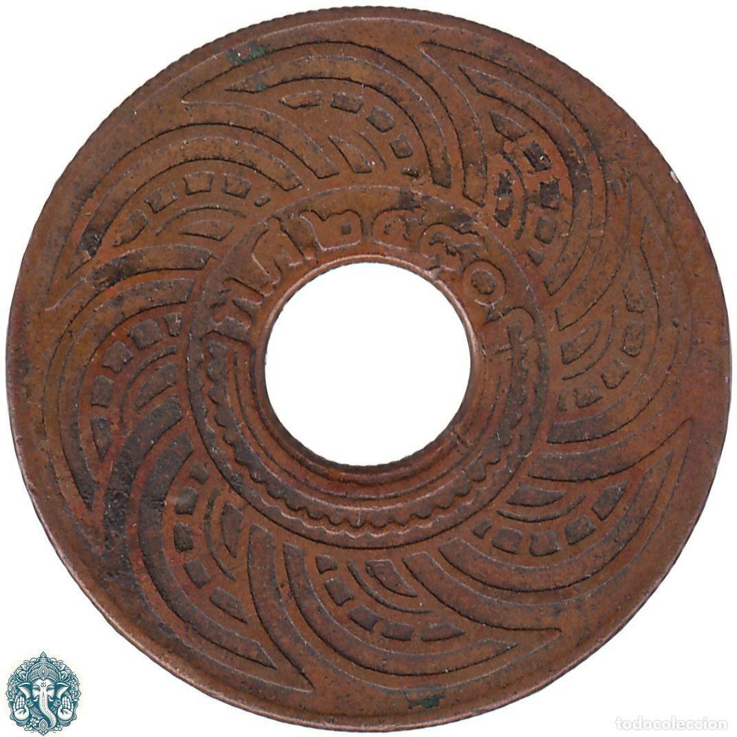 Monedas antiguas de Asia: TAILANDIA 1 Satang 2480 ๒๔๘๐ (1945) Rama VIII Y#35 THAILANDIA