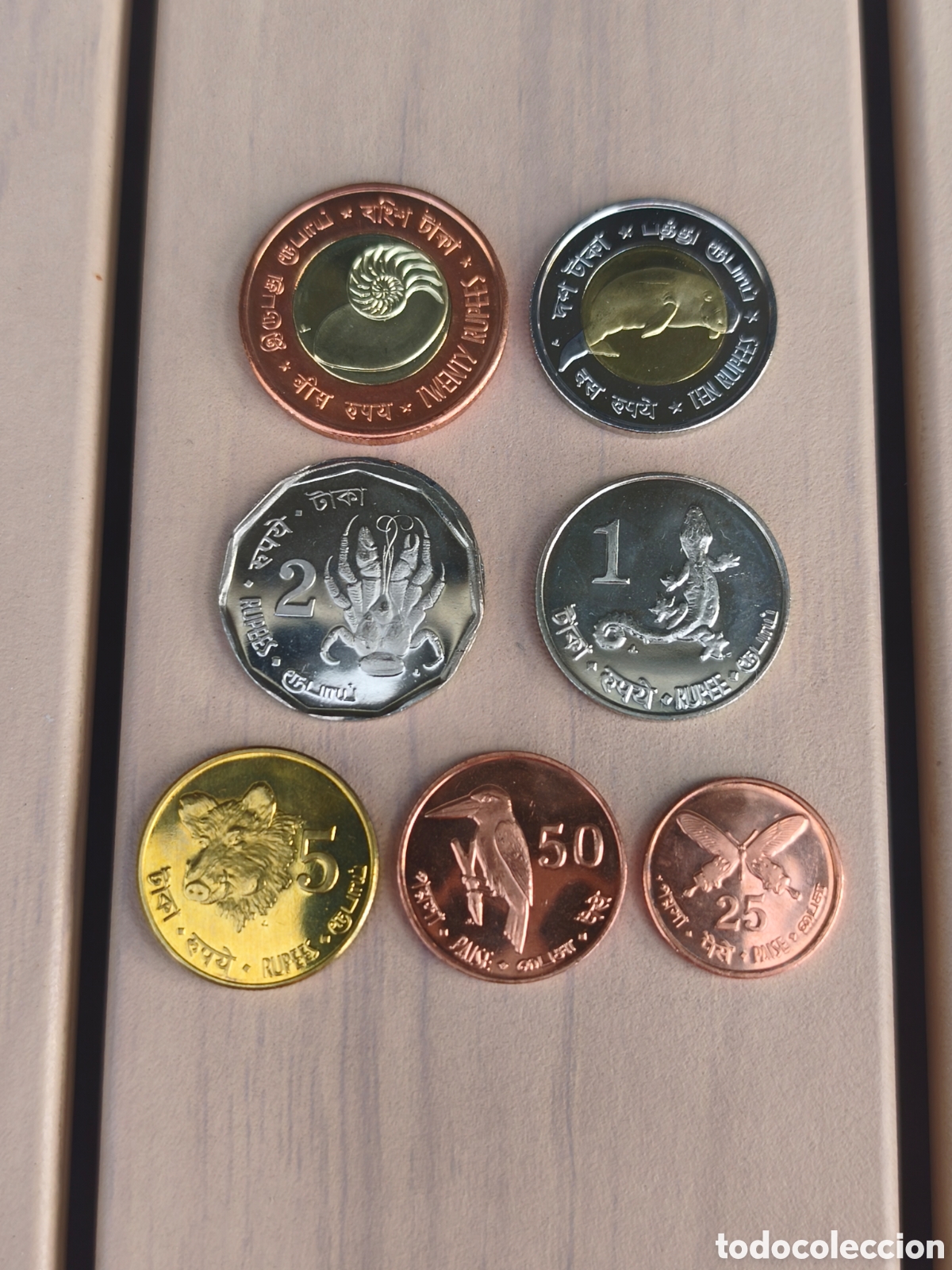 Monedas antiguas de Asia: Lote 7 monedas Andam&aacute;n y Nicobar 2011