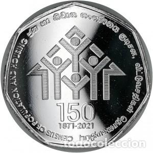 Monedas antiguas de Asia: Sri-Lanka (Ceil&aacute;n), 20 Rupias 2021 ''Censo poblaci&oacute;n y vivienda'', UC#129./ Nueva, sin circular.