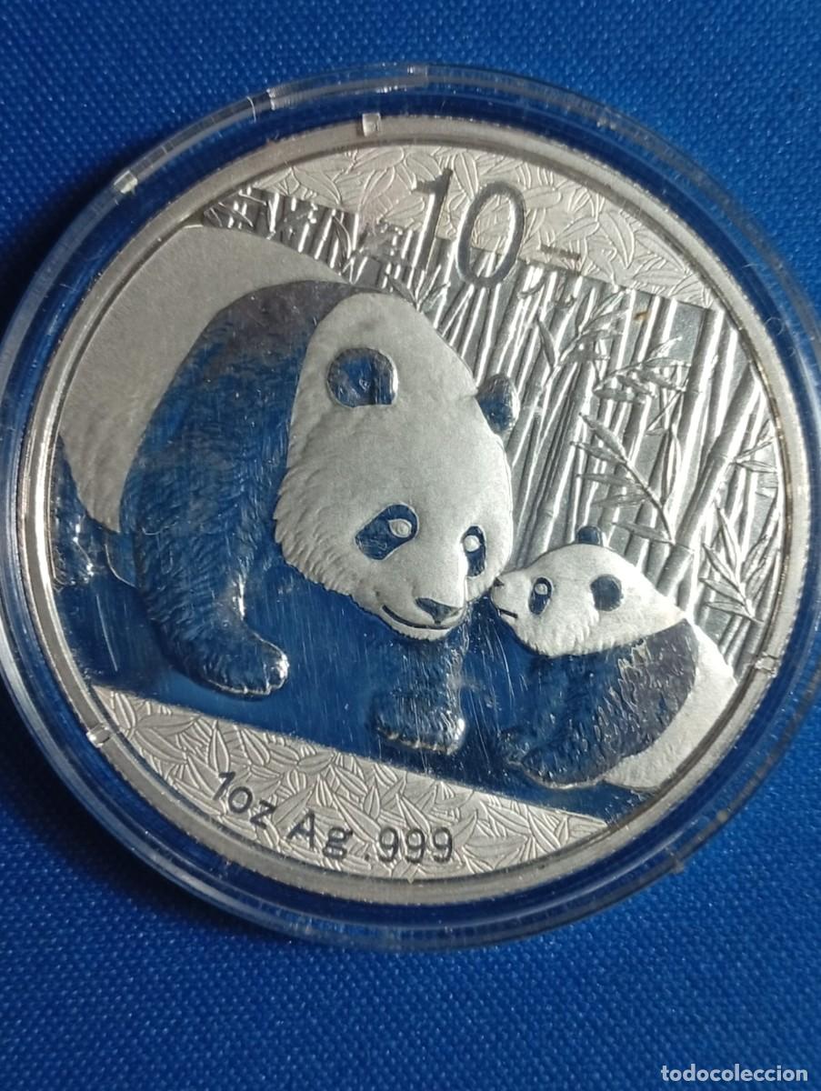 Monedas antiguas de Asia: Onde plata 999 ( 31,10 g. ) Panda China a&ntilde;o: 2011