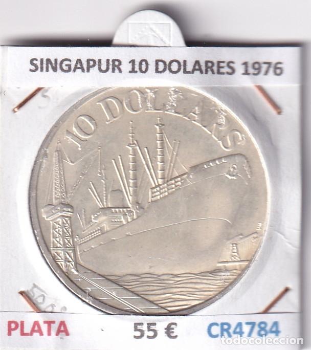 Monedas antiguas de Asia: CR4784 MONEDA SINGAPUR 10 DOLARES 1976 PLATA 500