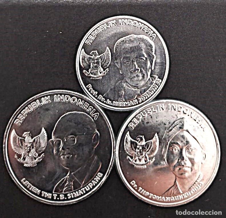 Monedas antiguas de Asia: Indonesia: Set de 3 monedas (2016): 100, 200 y 500 Rupias. Sin Circular./ Ver Fotos.