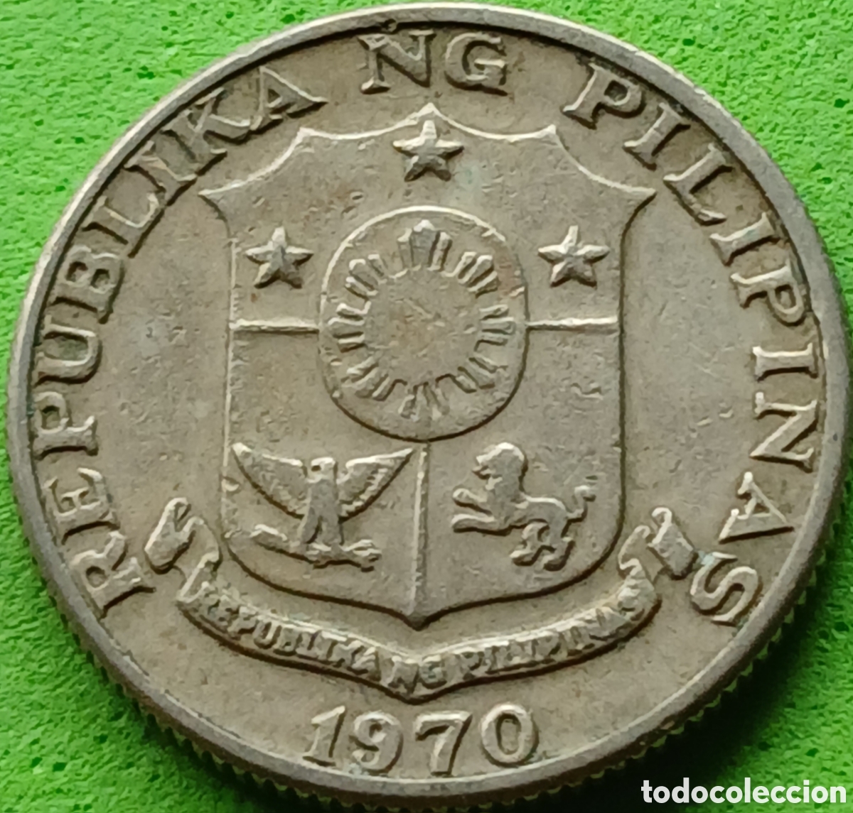 Monedas antiguas de Asia: Filipinas 25 c&eacute;ntimos 1970 km#199