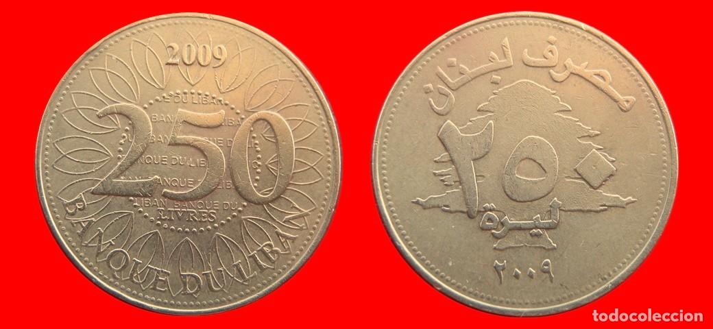 Monedas antiguas de Asia: 250 LIVRES 2009 LIBANO-153922