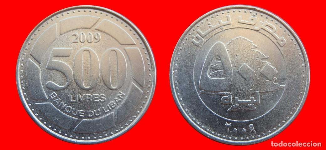 Monedas antiguas de Asia: 500 LIVRES 2009 LIBANO-153926