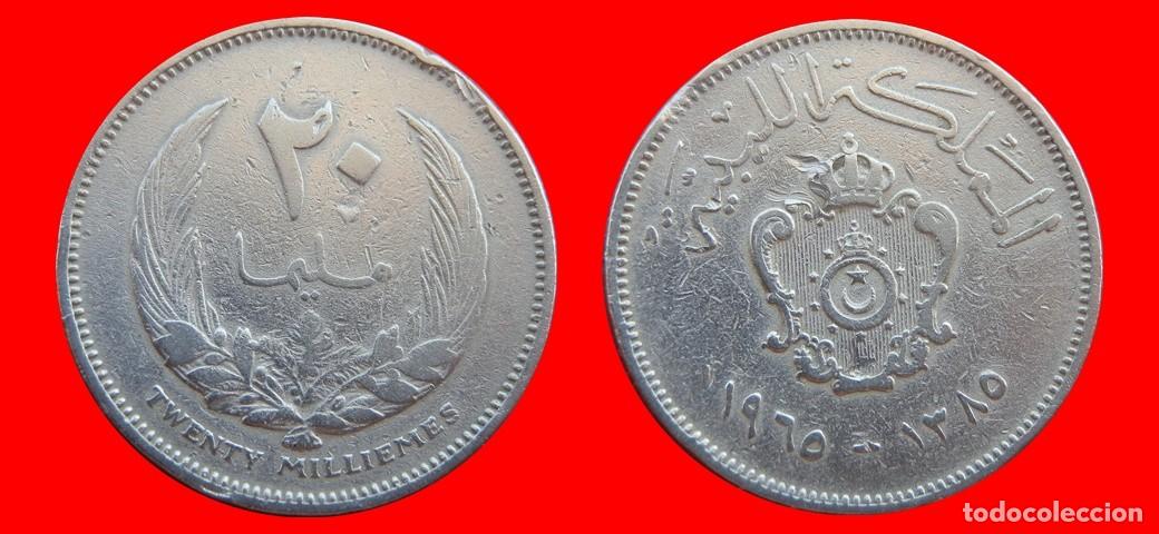 Monedas antiguas de Asia: 20 MILLIEMES 1965 LIBIA LIBYA-153928