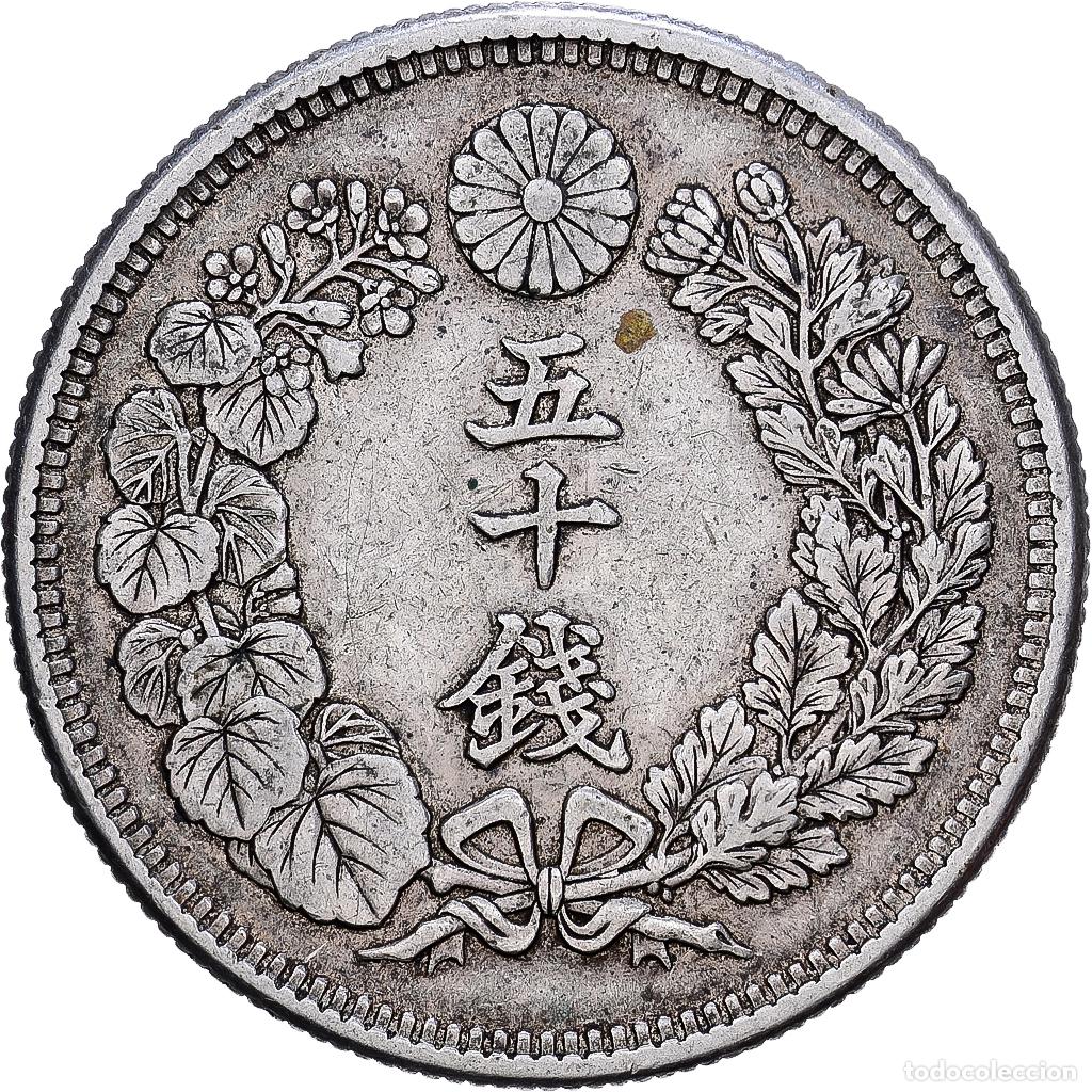 Monedas antiguas de Asia: [#1118087] Jap&oacute;n, Meiji, 50 Sen, 1897, Plata, MBC