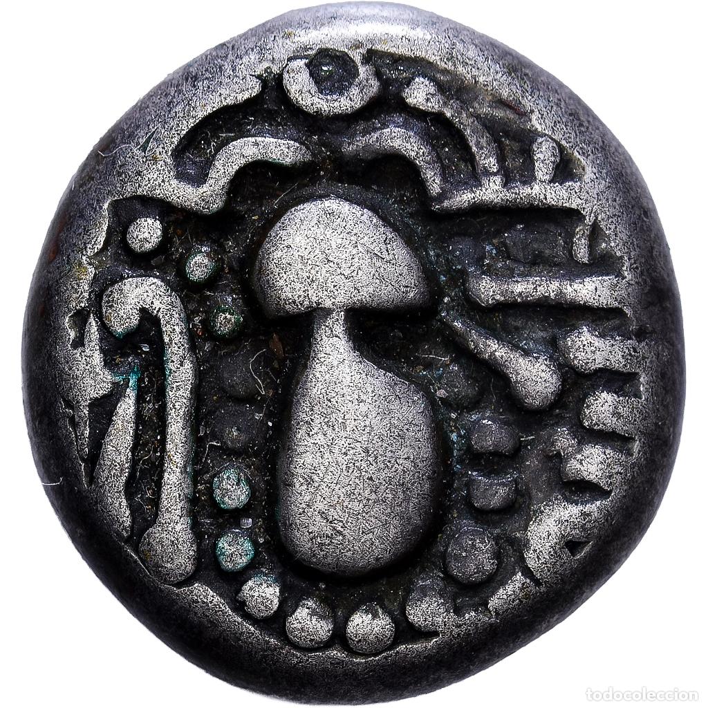 Monedas antiguas de Asia: [#1546190] Indosas&aacute;nida, Chalukyas of Gujarat, Gadhaiya Paisa, 1030-1120, Plata, BC+