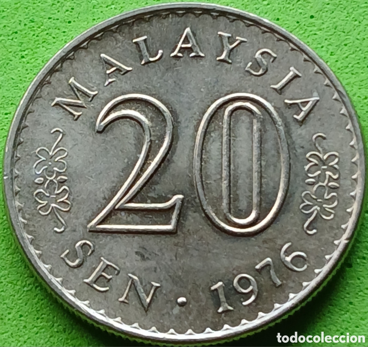 Monedas antiguas de Asia: Malasia 20 sen 1976 km#4