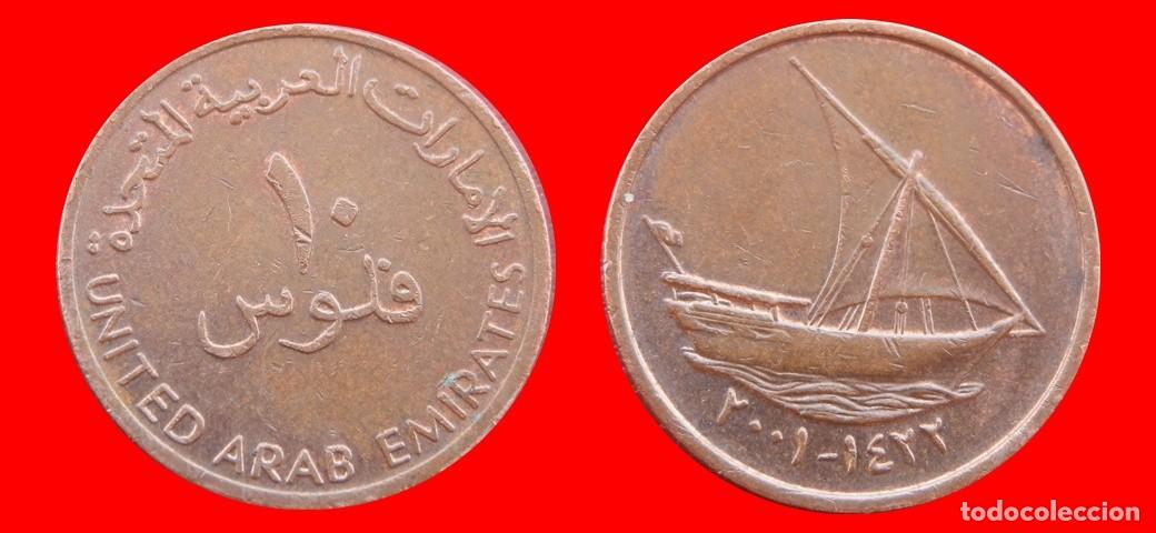 Monedas antiguas de Asia: 10 FILS 2001 EMIRATOS ARABES-153952