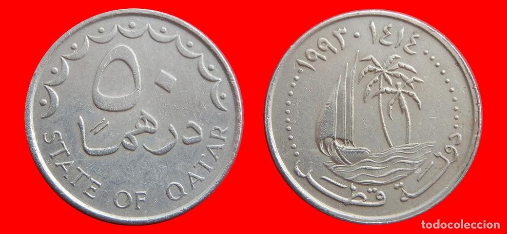 Monedas antiguas de Asia: 50 DIRHAMS 1993 QATAR-153988