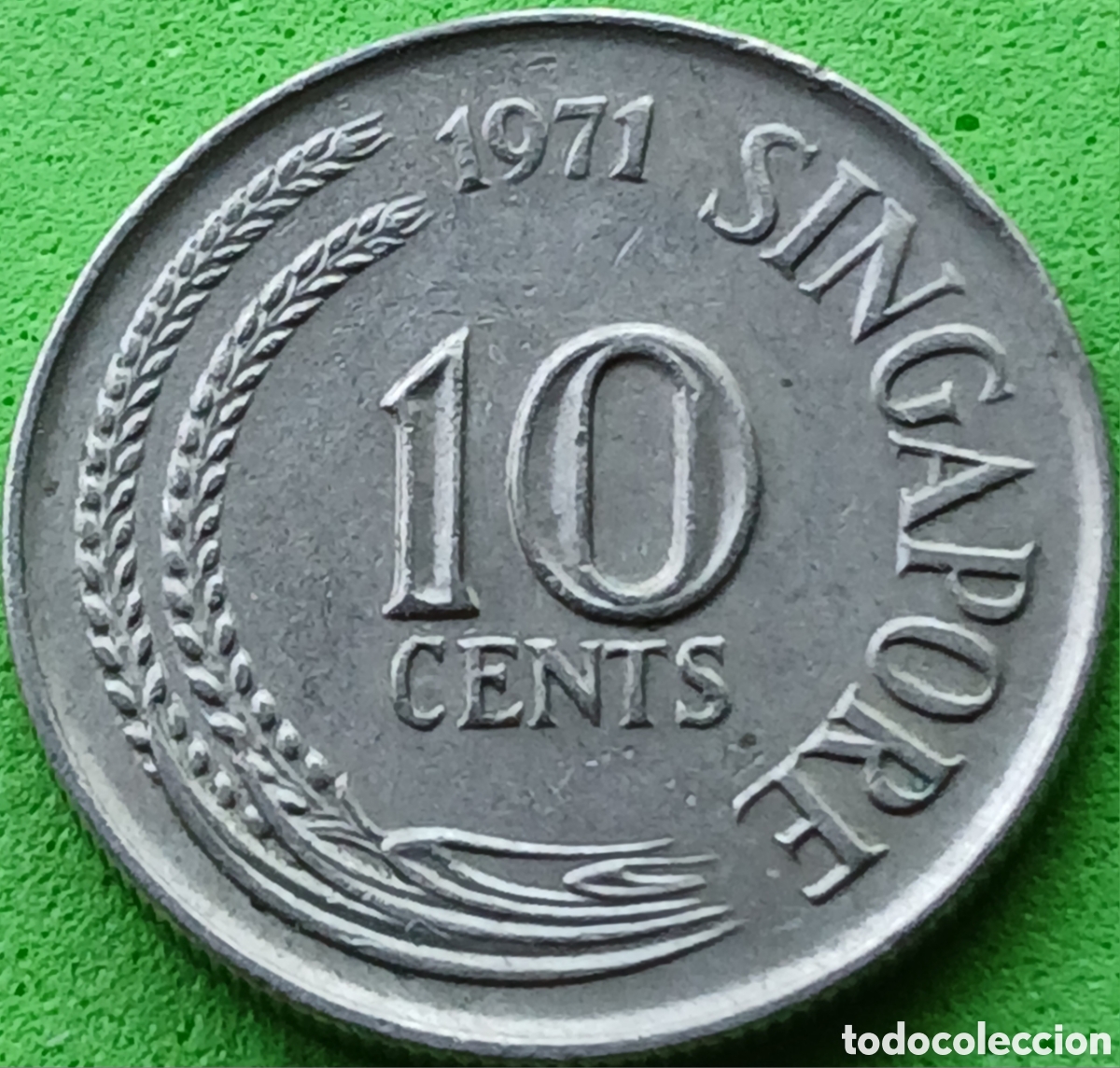 Monedas antiguas de Asia: Singapur 10 cents 1971 km#3