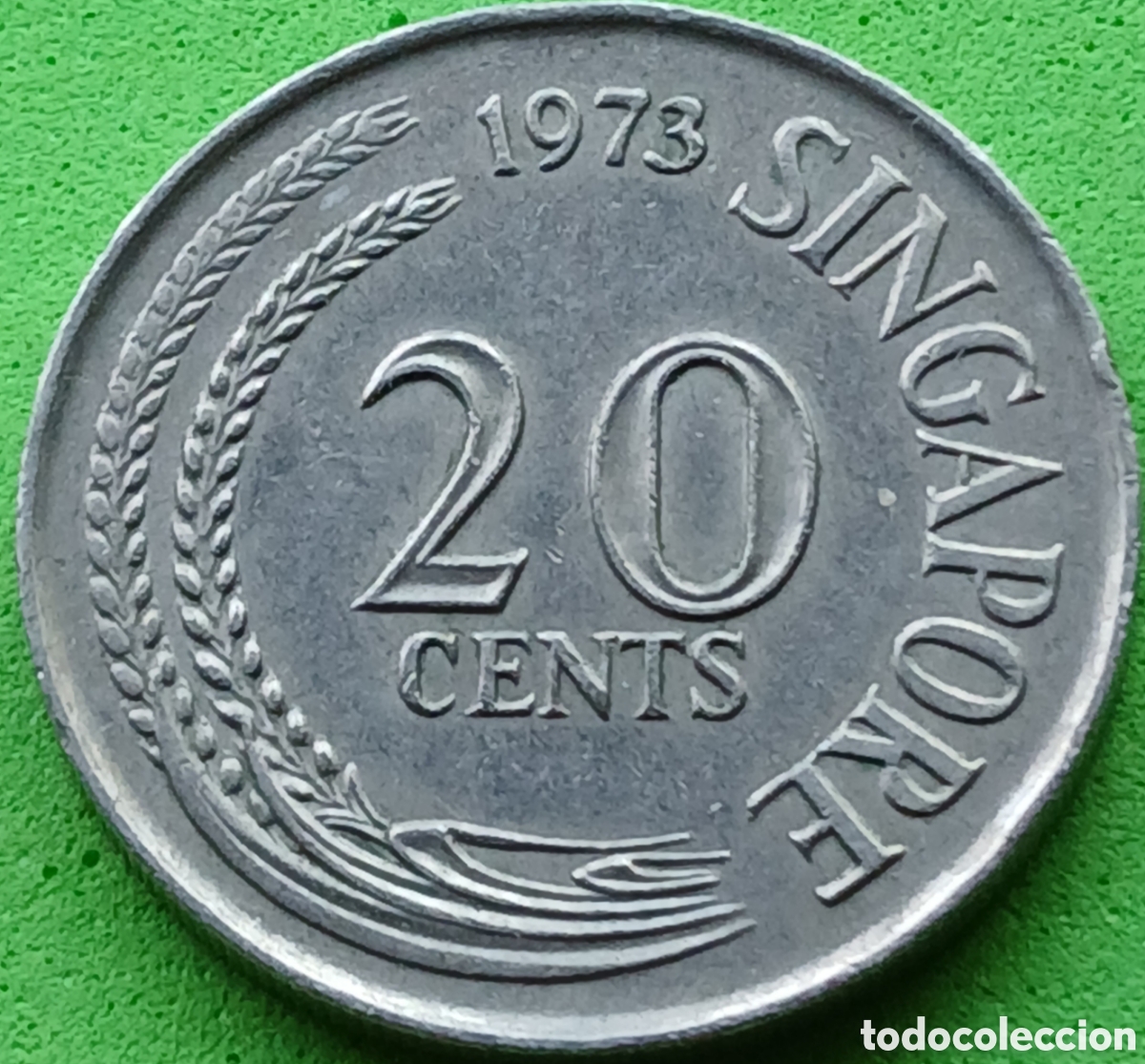 Monedas antiguas de Asia: Singapur 20 cents 1973 km#4