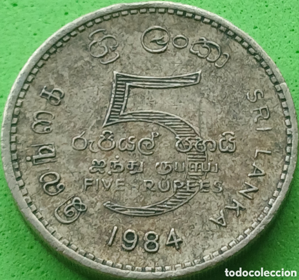 Monedas antiguas de Asia: Sri Lanka 5 rupias 1984 km#148