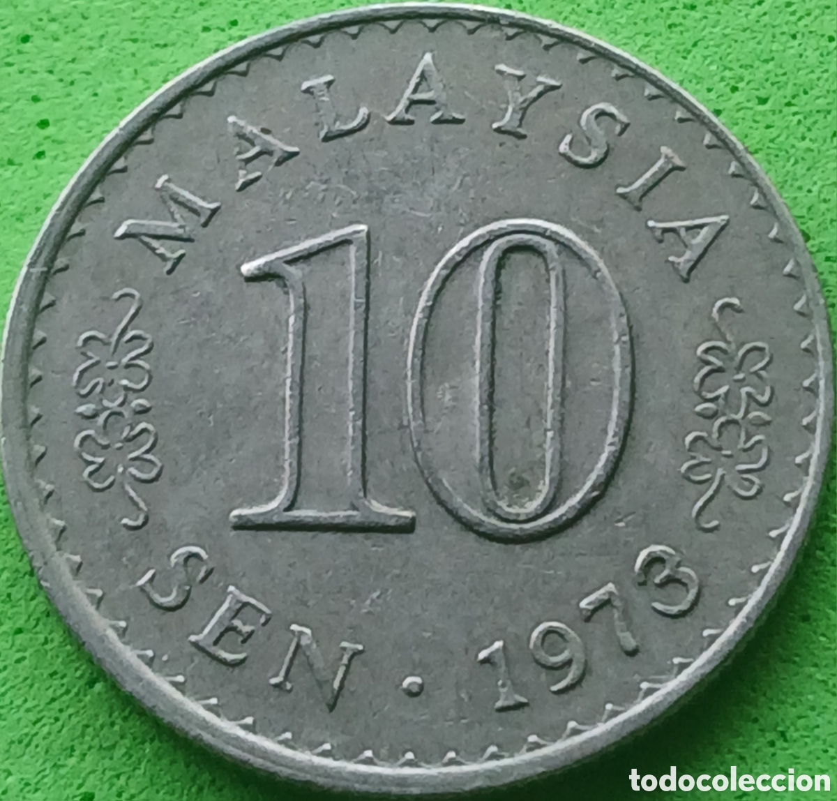 Monedas antiguas de Asia: Malasia 10 sen 1973 km#3