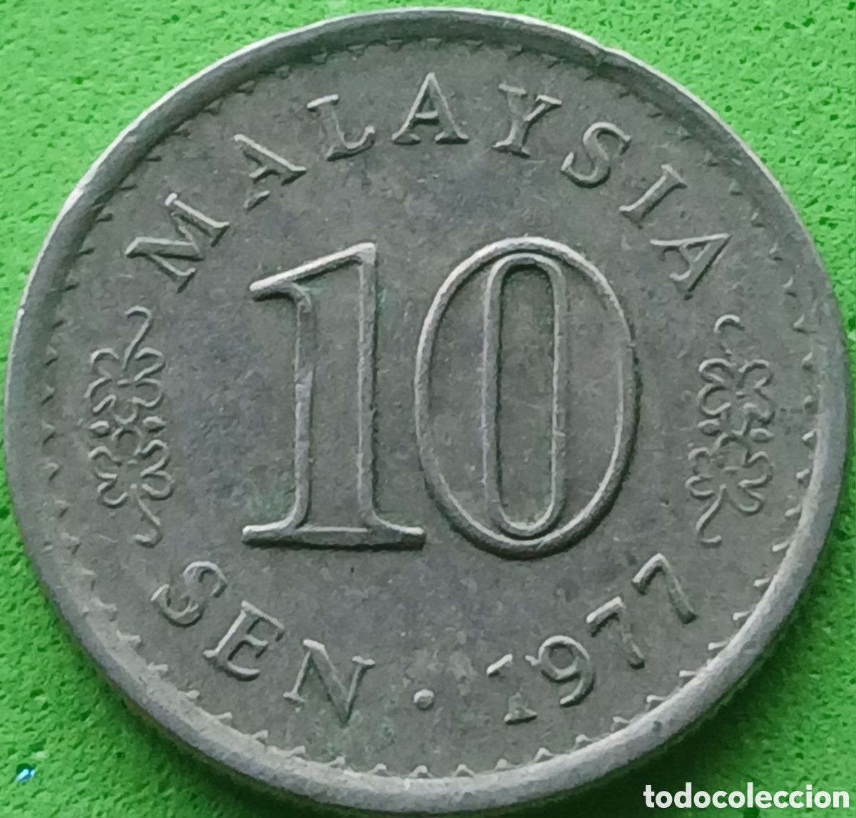 Monedas antiguas de Asia: Malasia 10 sen 1977 km#3