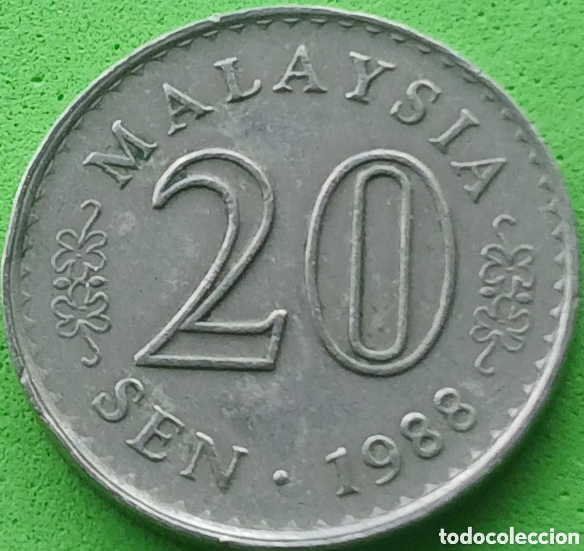 Monedas antiguas de Asia: Malasia 20 sen 1988 km#4