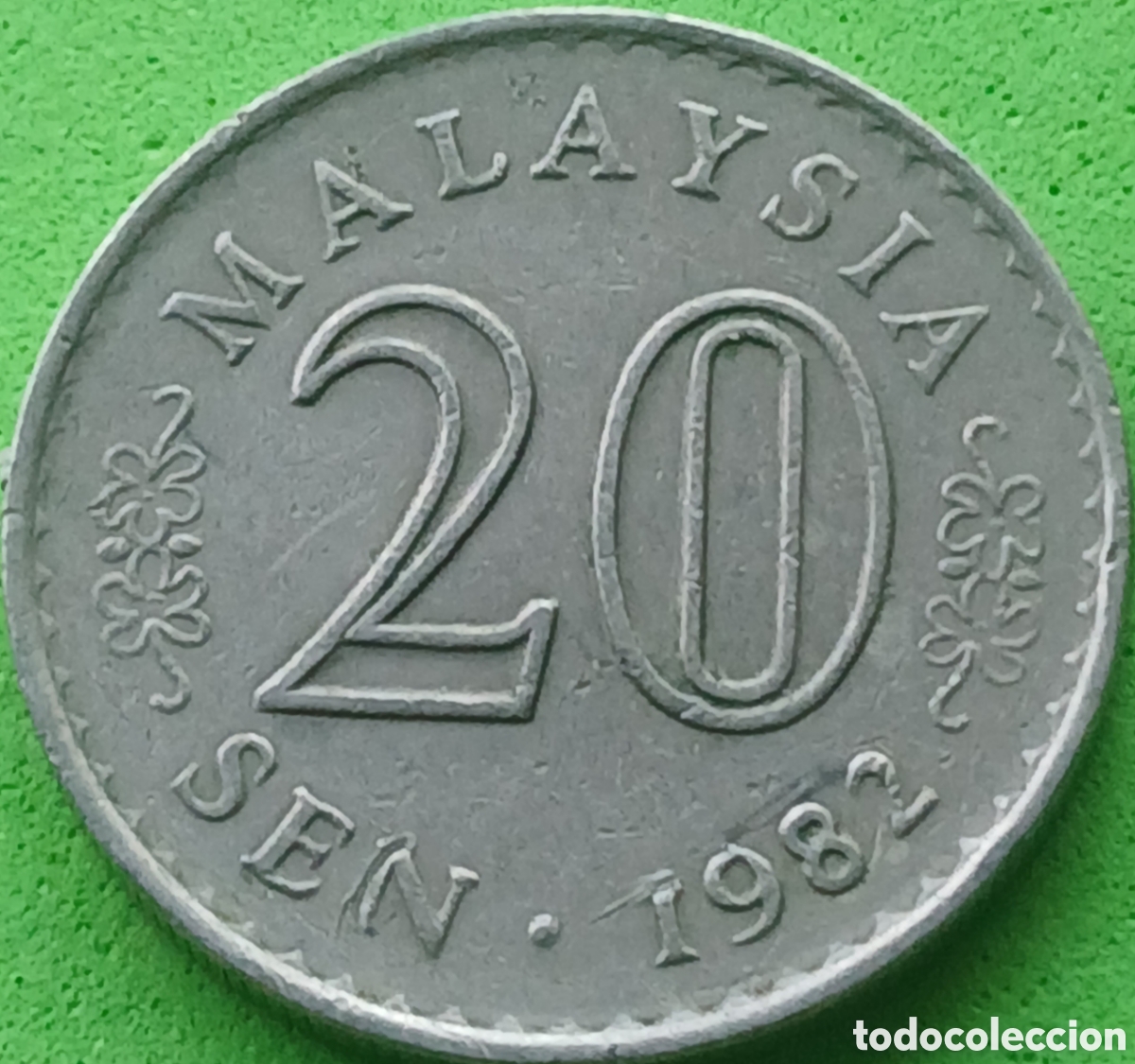 Monedas antiguas de Asia: Malasia 20 sen 1982 km#4
