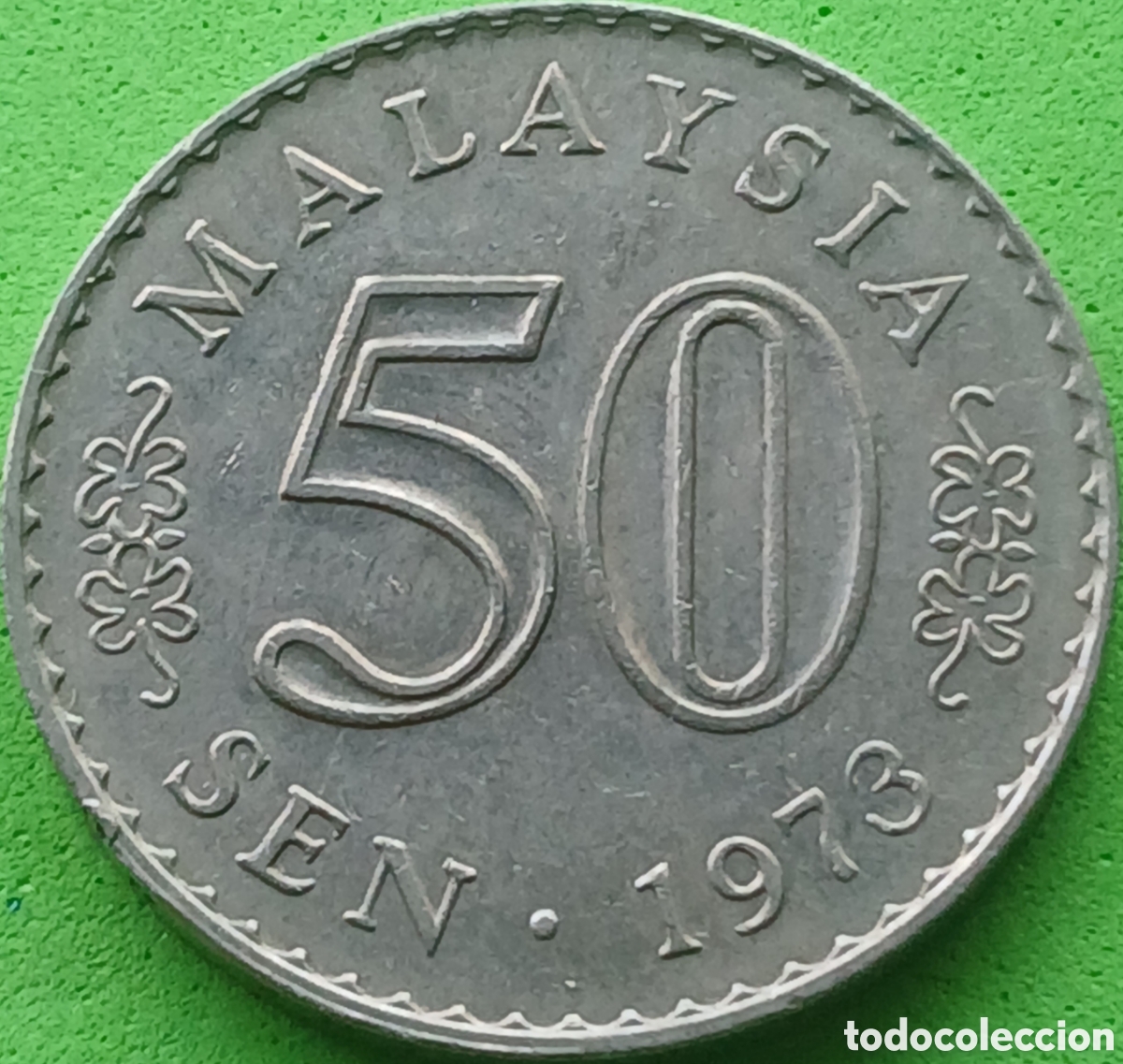 Monedas antiguas de Asia: Malasia 50 sen 1973 km#5