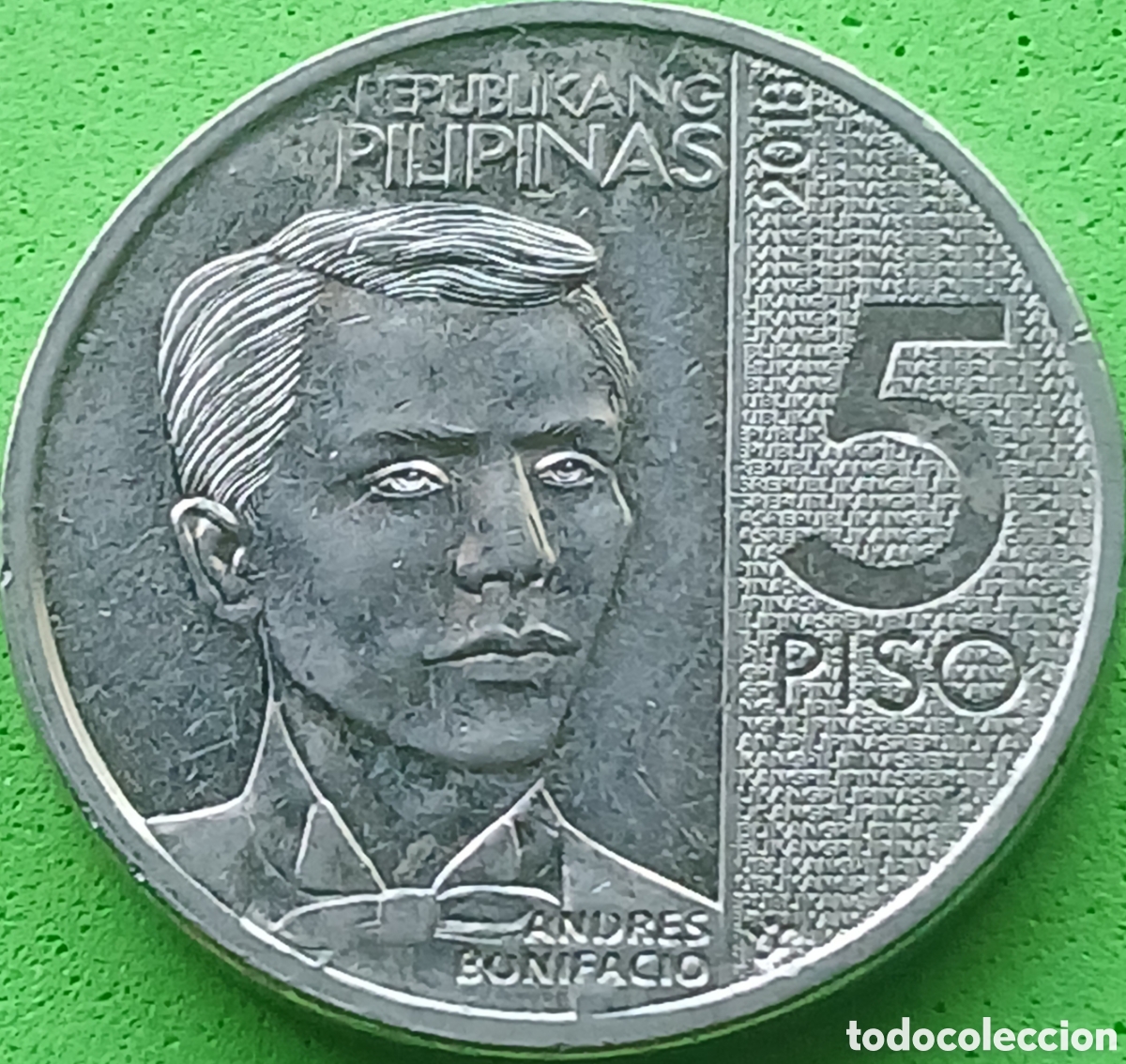 Monedas antiguas de Asia: Filipinas 5 pesos 2018 km#302